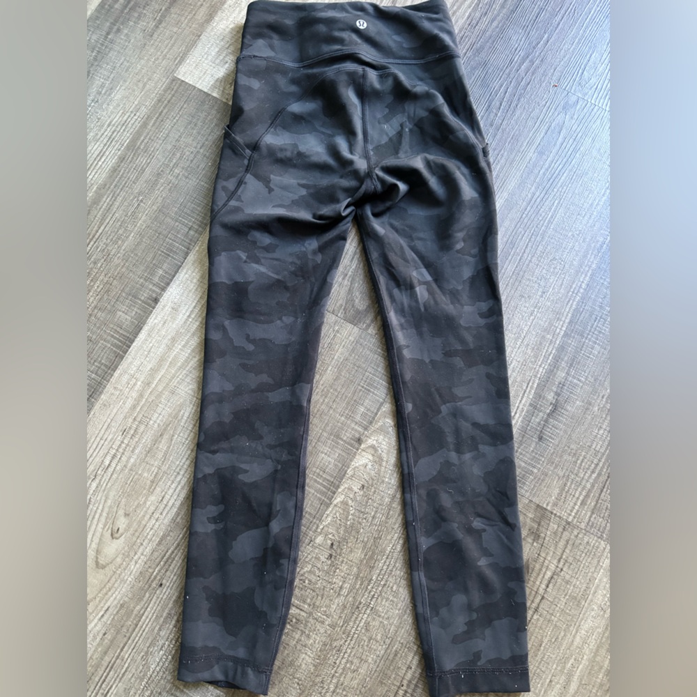 lululemon athletica Black Camo Leggings